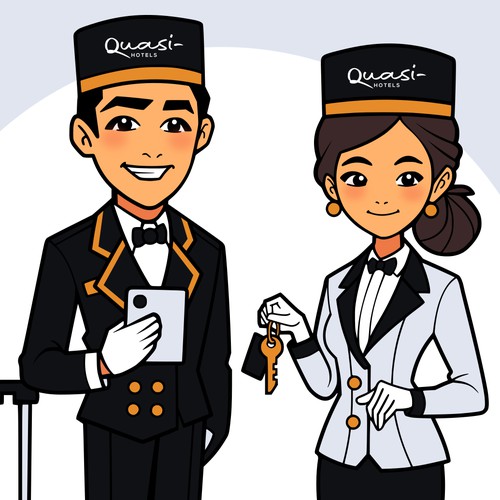 Duo Mascots for Hotel