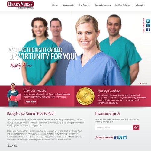 ReadyNurse needs a new website design