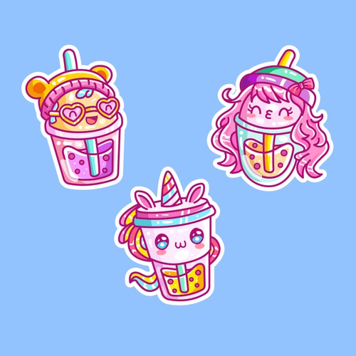 Cute bubble tea