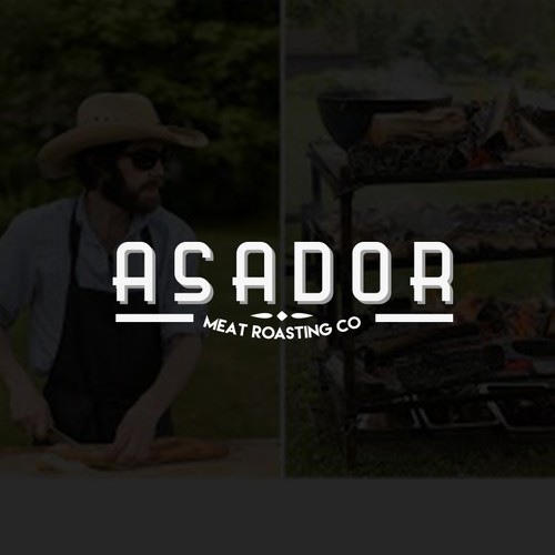 Design a food experience logo for "Asador"