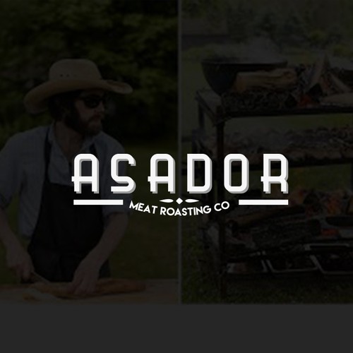 Design a food experience logo for "Asador"