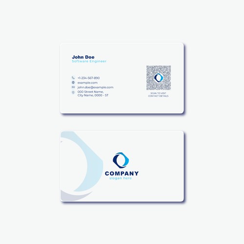 Business Card with Dynamic QR Code
