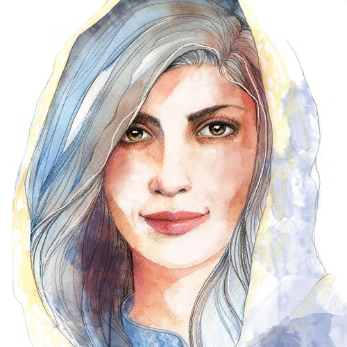watercolor portrait