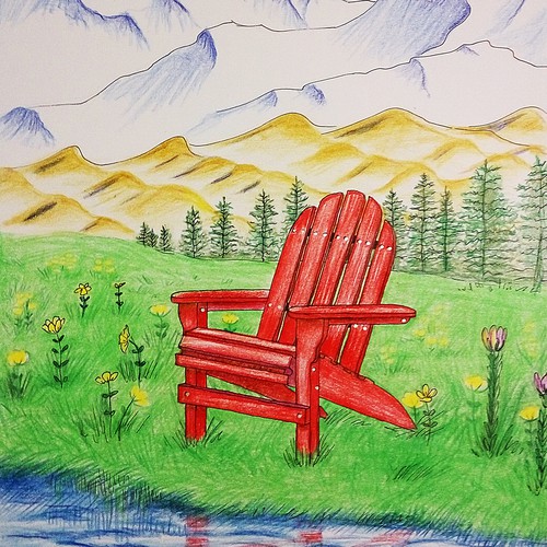 Red chair Illustration