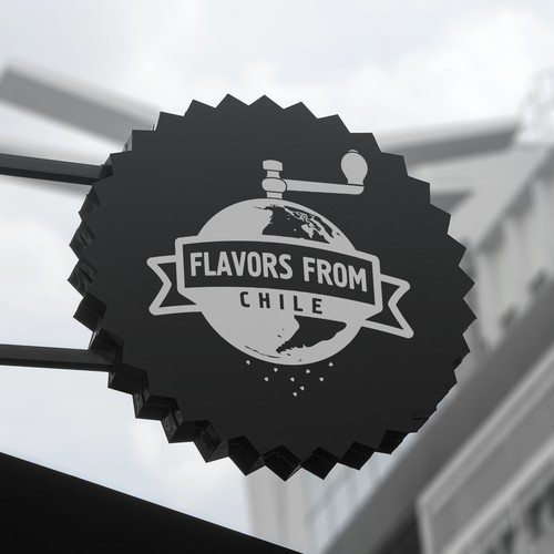 Logo design for the food subscriptionbox Flavors From