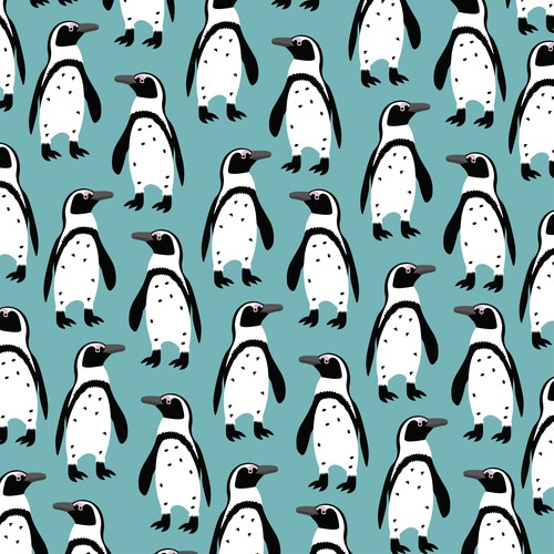 African Penguin Pattern