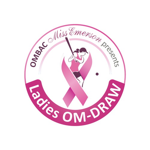  logo for OMBAC Miss Emerson presents Ladies OM-DRAW