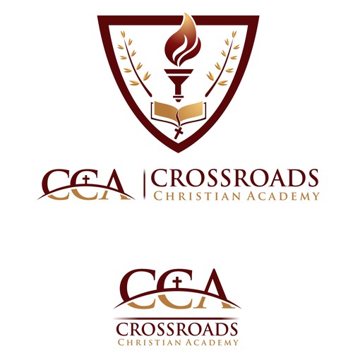 Create the next logo for Crossroads Christian Academy