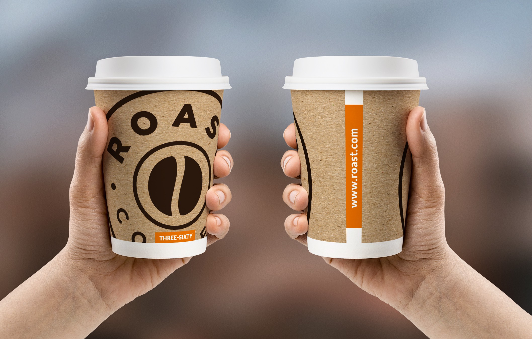 Classic kraft paper cups with a cool twist