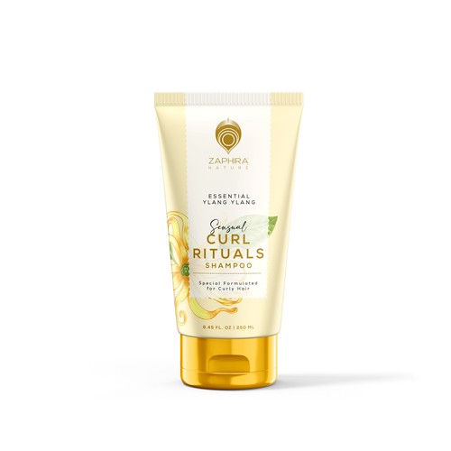 Shampoo for Curly Hair Packaging Design
