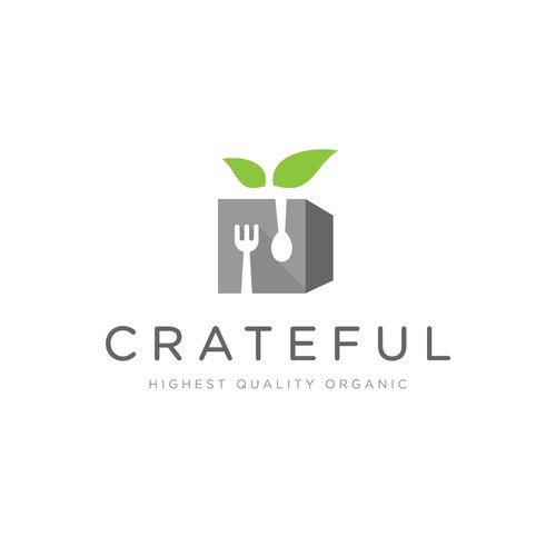 Logo for Crateful organic meal delivery service!