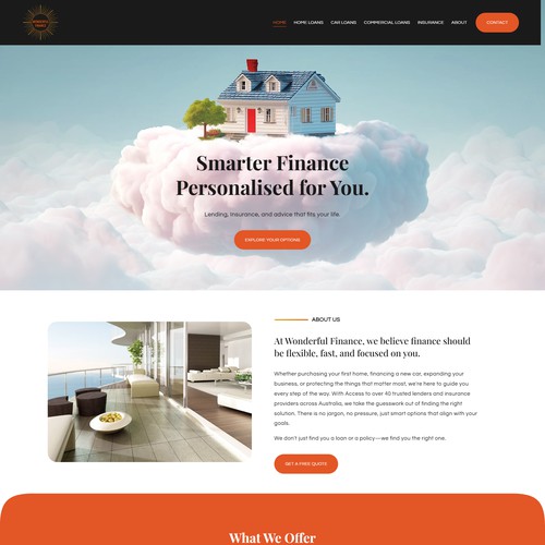 Website Design for Wonderful Finance