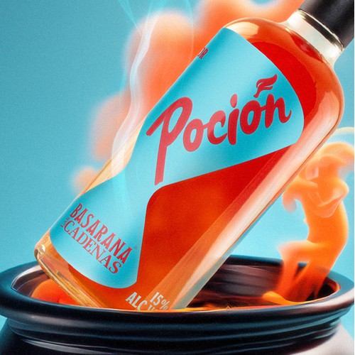 Label for a Spanish Beverage: "Potion"