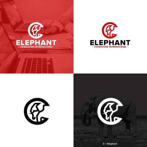 Lin-eart Elephant Logo