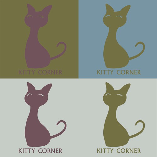 Kitty silhouette logo - variants