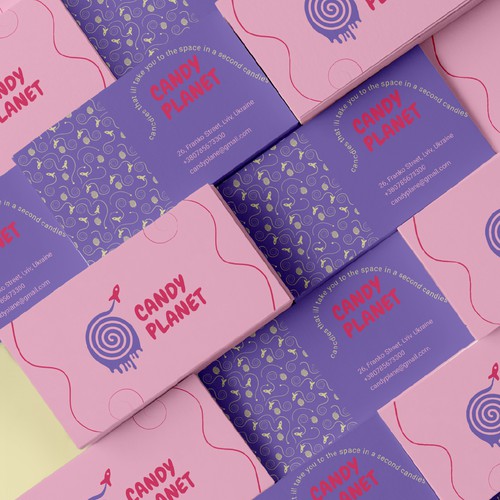 Logo and brand identity for candy store
