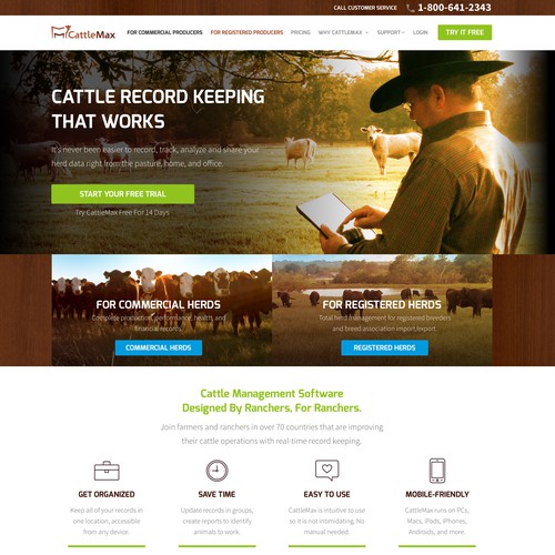 Agriculture Farm SaaS Website