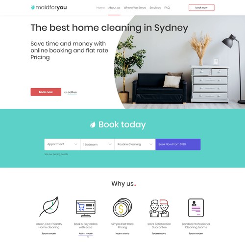 Website for cleaning company