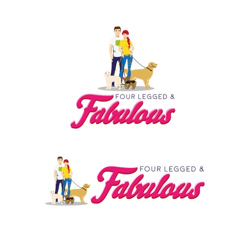 Feminine Logo for Pet Care Lady 