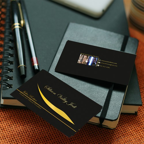 Gold Color Business Card