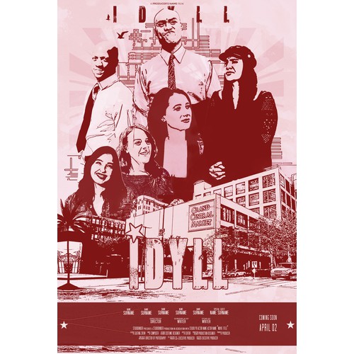 Drama Movie Poster Retro Comic Style