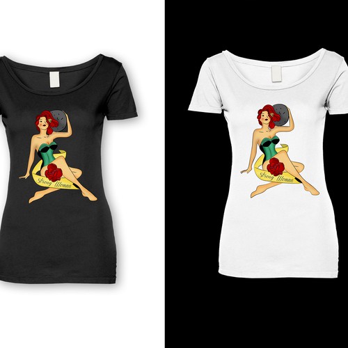 Strong woman  t-shirt design
