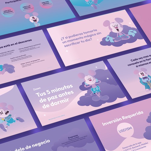 Strategic Investor Pitch Deck & Brand Identity: Zzzen App