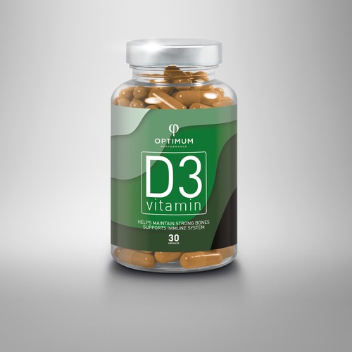 Label concept for Vitamin D3