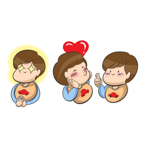 Create FUNNY Character Stickers for Dingaling: a free calling/messaging app