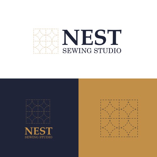 logo design for Nest Sewing Studio
