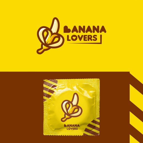 "Banana + Love" logo concept & Mockup