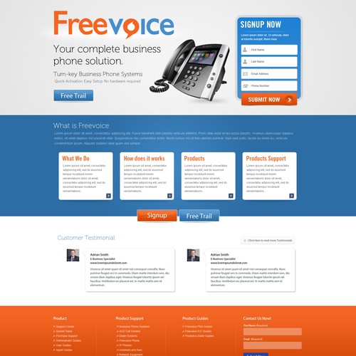 Create landing pages for a ringcentral.com compeditor