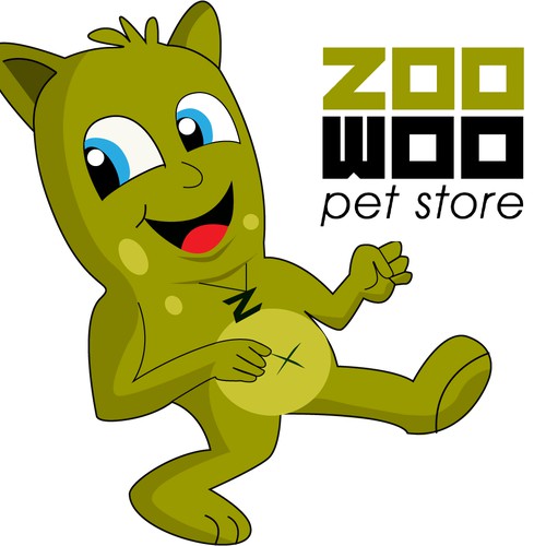 Mascote para uma loja de pet shop