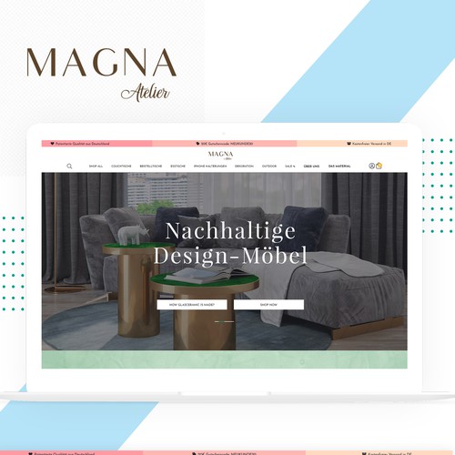 Interior decoration-furniture website design