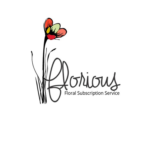 Logo for floral service