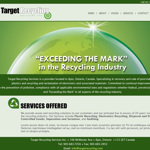 Revamping Recycling Companies Website!