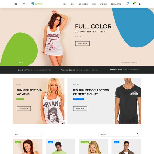 Ecommerce Webpage Design