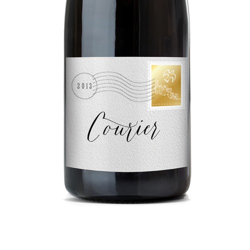 Courier Wine Label Design