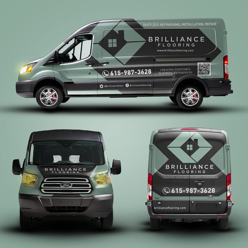 Brilliance Flooring car wrap