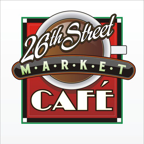 Design a logo for 26th Street Market Cafe for the Strip District in Pittsburgh PA