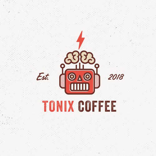 Fun + creative logo for a coffee brand