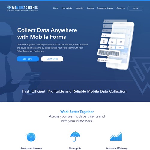 We Work Together - Website Design Concept