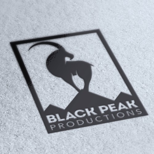 Clever, urban logo for a new, digital film company 'Black Peak Productions'