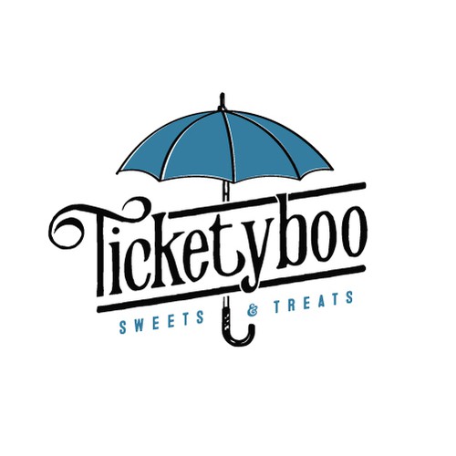 Ticketyboo logo design for online sweets shop