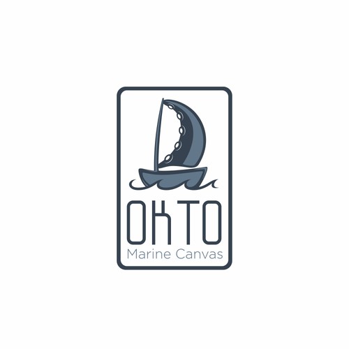 Create a brand identifying logo for OKTO Canvas