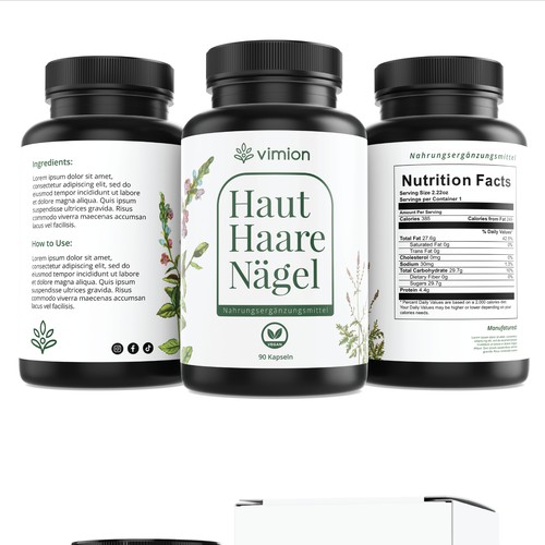 Label for multivitamin Product