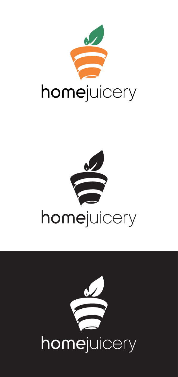 Simple juicy logo for Home Juicery - Juice/Smoothies made at home