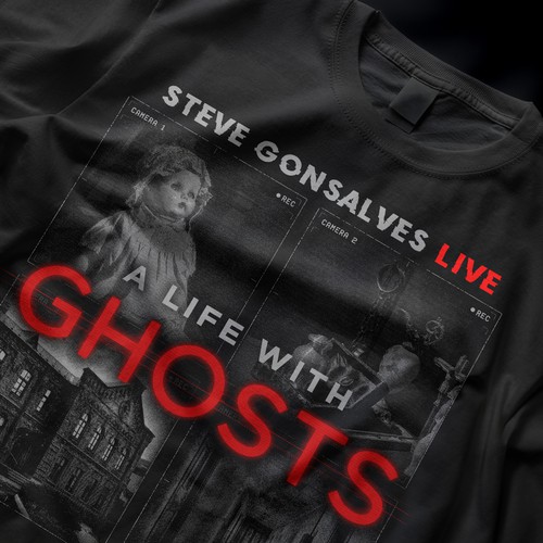 A Life With Ghosts – Screen Print T-Shirt Design