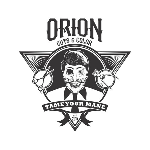 Barbering/ Hairstyling Fasion Logo
