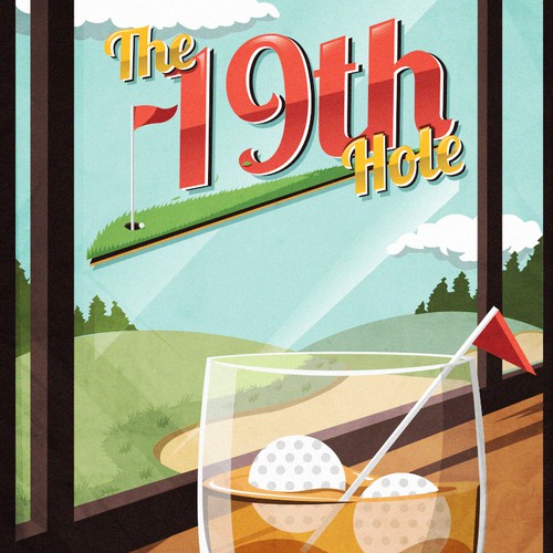 Guaranteed! "19th Hole" golf poster for our upcoming webstore!